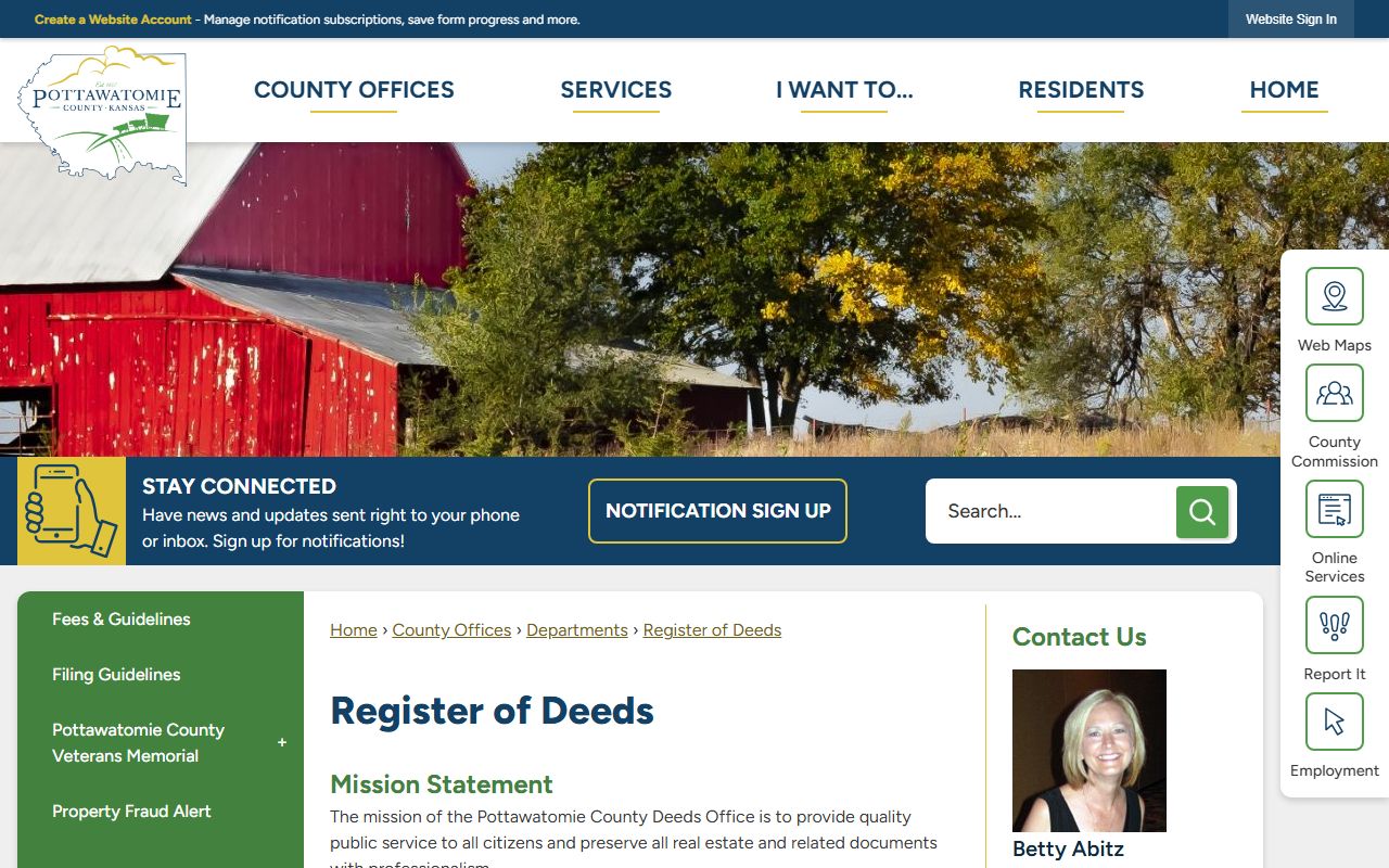 Pottawatomie County Clerk of the District Court Register of Deeds distinction
