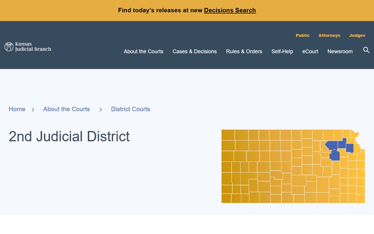 Pottawatomie County District Court 2nd Judicial District page